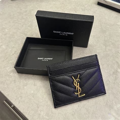 ysl card holder fake vs real|ysl card holder counterfeit.